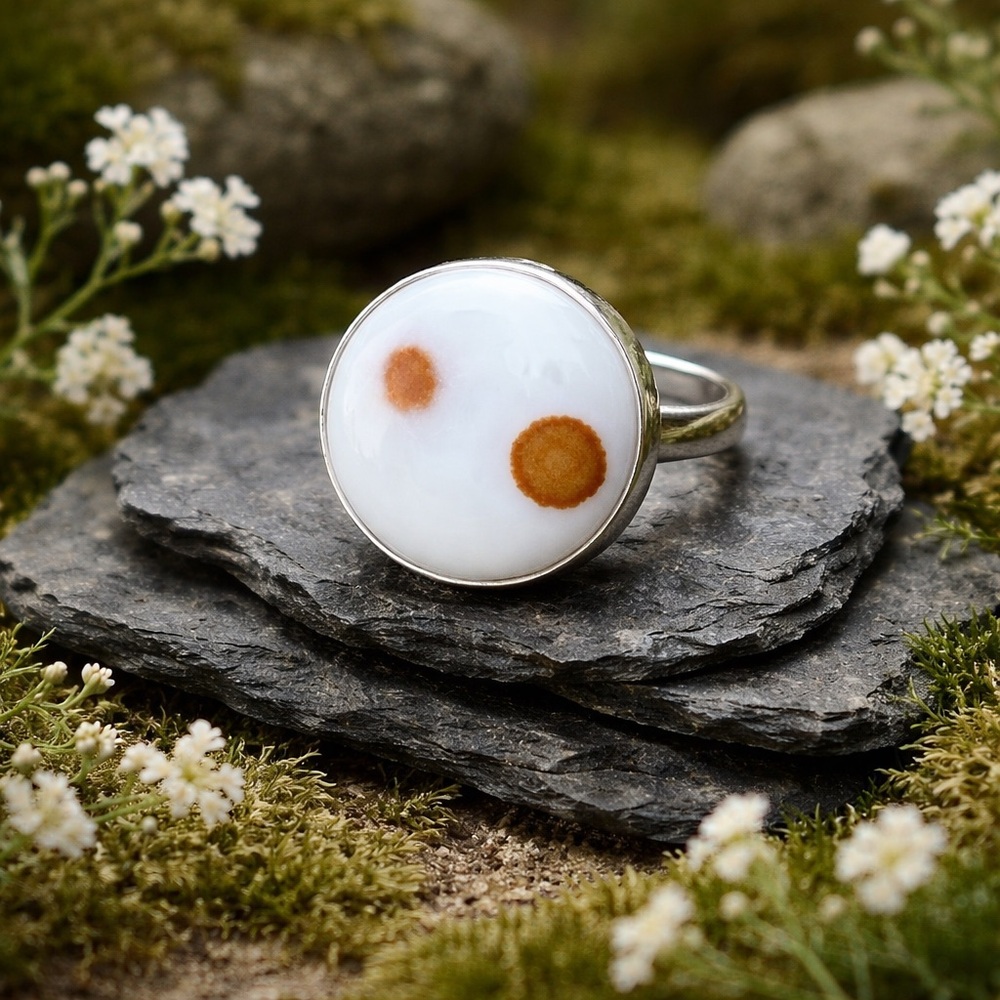Polka Dot Jasper Ring